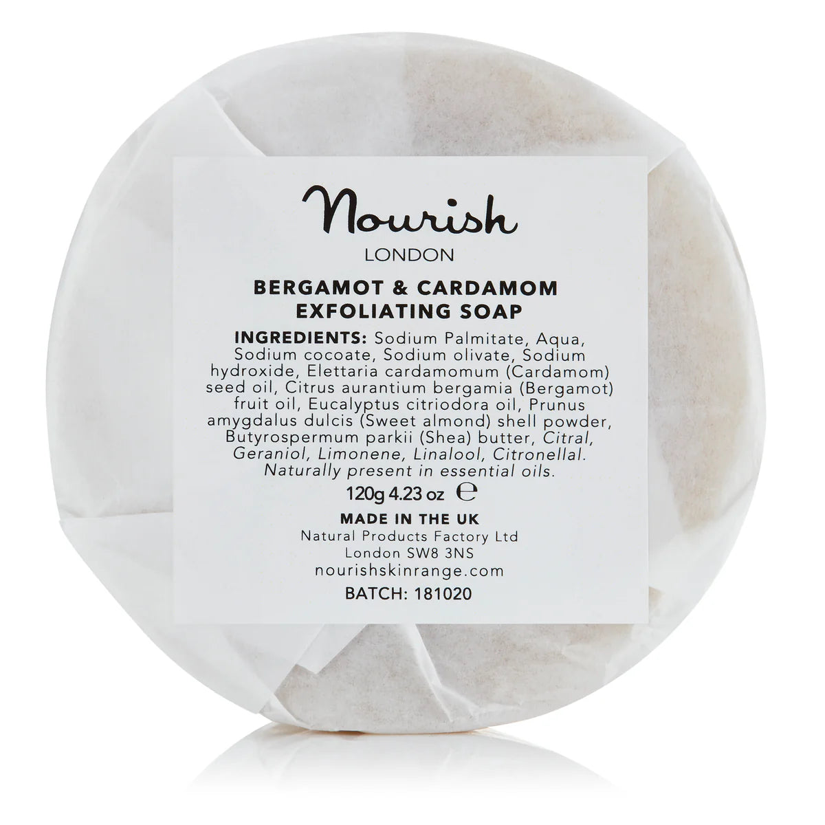 Bergamot & Cardamom Exfoliating Soap with Shea Butter | 120 g