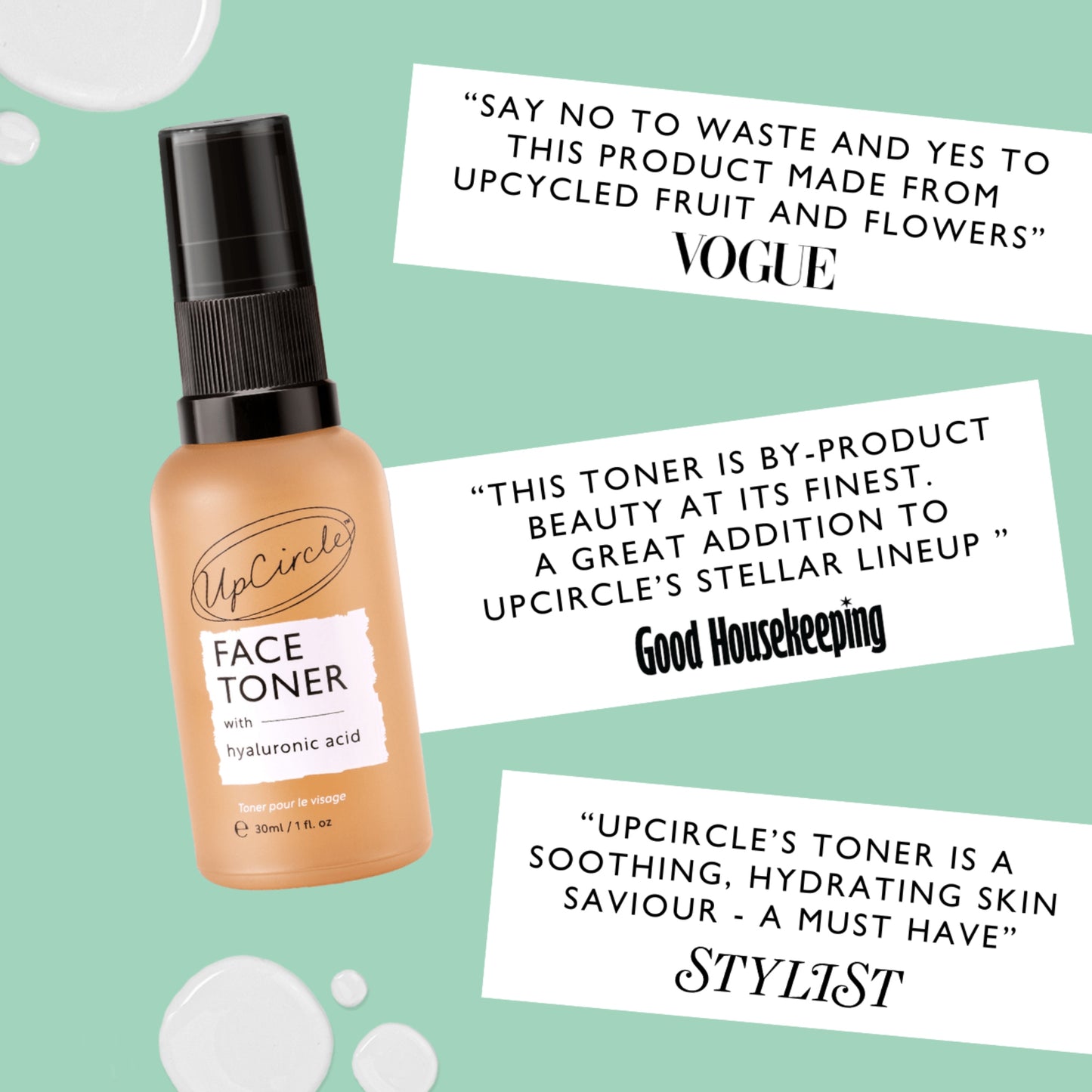 UpCircle Face Toner with Hyaluronic Acid — Travel Size UpCircle Beauty | 30ml